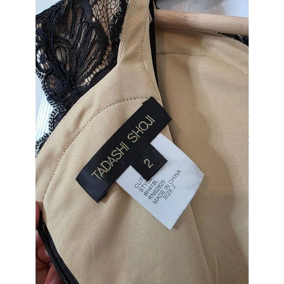 NWOT Tadashi shoji Gown, Black 2 - Picture 11 of 12